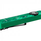 Olight Arkfeld Pro Rechargeable LED Flashlight - 1300 Lumens - Cool White or Neutral White LED - 365nm UV - 520nm Green Laser - Uses Built-in 1500mAh Li-Poly Battery Pack - Black and Additional Colors