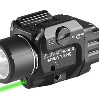 Streamlight TLR-8 HL-X USB LED Weapon Light - 1000 Lumens - Includes 1 x SL-B9 Battery Pack and USB-C Charging Cable - Red or Green Laser