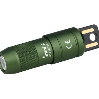 Olight iMini 2 Rechargeable LED Keylight - 50 Lumens - Uses Built-in 3.7V 80mAh Li-ion Battery Pack - Multiple Color Options