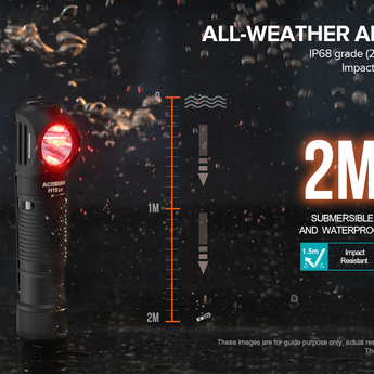 Acebeam H15-V2 USB-C Rechargeabl;e LED Headlamp - 2800 Lumens - Includes 1 x 18650