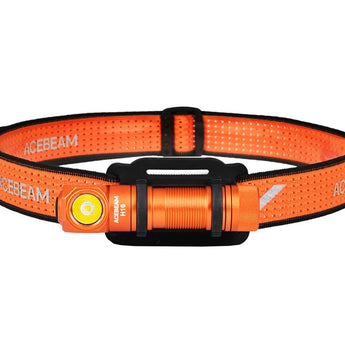 Acebeam H16 Lightweight LED Headlamp - Includes 1 x USB-C Rechargeable 14500 - 900 to 650 Lumens - 6500K to 5000K Color Temperature