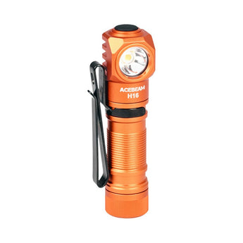 Acebeam H16 Lightweight LED Headlamp - Includes 1 x USB-C Rechargeable 14500 - 900 to 650 Lumens - 6500K to 5000K Color Temperature