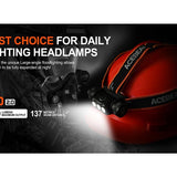Acebeam H50 2.0 USB-C Rechargeable Wide Beam LED Headlamp - High CRI LED - 2000 Lumens - Includes 1 x 18650