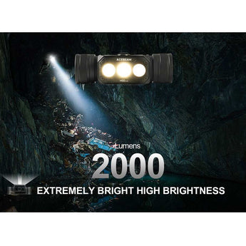 Acebeam H50 2.0 USB-C Rechargeable Wide Beam LED Headlamp - High CRI LED - 2000 Lumens - Includes 1 x 18650