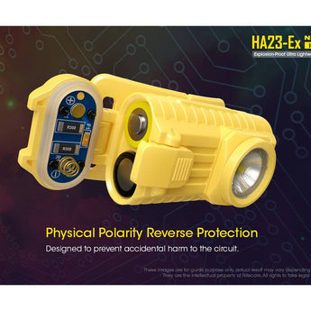 Nitecore HA23-EX Intrinsically Safe LED Headlamp - CREE XP-G - 100 Lumens - Uses 2 x AA