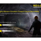 Nitecore HA23-EX Intrinsically Safe LED Headlamp - CREE XP-G - 100 Lumens - Uses 2 x AA