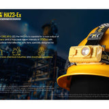 Nitecore HA23-EX Intrinsically Safe LED Headlamp - CREE XP-G - 100 Lumens - Uses 2 x AA