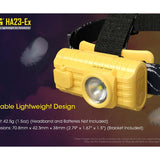 Nitecore HA23-EX Intrinsically Safe LED Headlamp - CREE XP-G - 100 Lumens - Uses 2 x AA