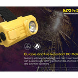 Nitecore HA23-EX Intrinsically Safe LED Headlamp - CREE XP-G - 100 Lumens - Uses 2 x AA