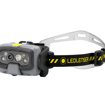 Ledlenser 502802 HF8R Work Rechargeable LED Headlamp - 1600 Lumens - Uses 3.7V 13.69Wh Li-ion Battery Pack - Yellow