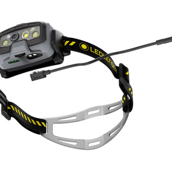 Ledlenser 502802 HF8R Work Rechargeable LED Headlamp - 1600 Lumens - Uses 3.7V 13.69Wh Li-ion Battery Pack - Yellow