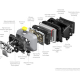 Ledlenser 502802 HF8R Work Rechargeable LED Headlamp - 1600 Lumens - Uses 3.7V 13.69Wh Li-ion Battery Pack - Yellow