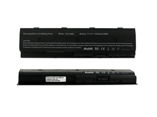 Empire LTLI-9290-4-4 4400mAh 11.1V Replacement Lithium Ion (Li-Ion) Battery for Various HP Envy / Pavilion Laptops
