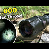 Jetbeam RRT-M2S White Laser Tactical Flashlight - 480 Lumens - Includes 1 x 5100mAh 21700