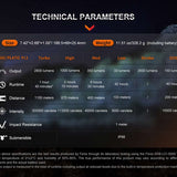Fenix HT18R USB-C Rechargeable LED Hunting Flashlight - 2800 Lumens - Luminus SFT70 - Includes 1 x 21700