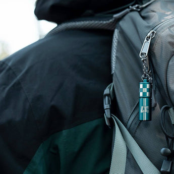 Olight I17 USB-C Rechargeable LED Keylight - 180 Lumens - Uses Built-in 130mAh Li-ion Battery Pack - Checkered Flag