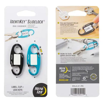 Nite Ize IdentiKey SlideLock Dual Carabiner - 2 Pack