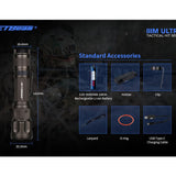 Jetbeam IIIM-ULTRA USB-C Rechargeable LED Flashlight - CREE XHP35 HD - 2000 Lumens - Includes 1 x 18650