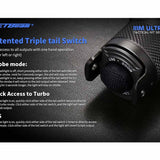 Jetbeam IIIM-ULTRA USB-C Rechargeable LED Flashlight - CREE XHP35 HD - 2000 Lumens - Includes 1 x 18650