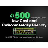 Nitecore NL2153HPi 21700 5300mAh 3.6V i Series Protected Lithium Ion (Li-ion) Button Top Battery