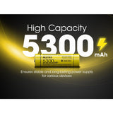 Nitecore NL2153 21700 5300mAh 3.6V Protected Lithium Ion (Li-ion) Button Top Battery