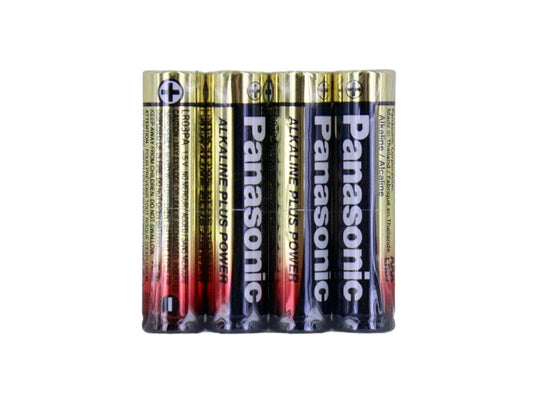 Panasonic Alkaline Plus AAA - 4 Pack Shrink Wrapped