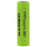 Tenergy 30001 14500 800mAh 3.7V Unprotected Lithium Ion (Li-ion) Flat Top Battery - With or Without Tabs - Bulk