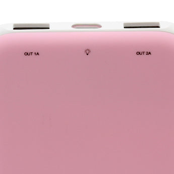 IMREN 10000mAh 5V Portable Power Bank Charger with Micro-USB Charging Cable - Black or Pink