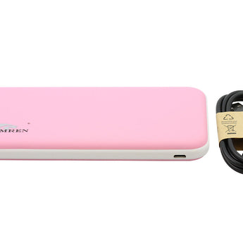 IMREN 10000mAh 5V Portable Power Bank Charger with Micro-USB Charging Cable - Black or Pink