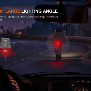 Fenix BC06R USB-C Rechargeable LED Bike Tail Light - 90 Lumens - Uses Built-in 560mAh Li-ion Battery Pack