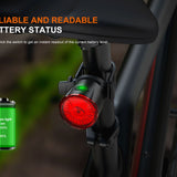Fenix BC06R USB-C Rechargeable LED Bike Tail Light - 90 Lumens - Uses Built-in 560mAh Li-ion Battery Pack