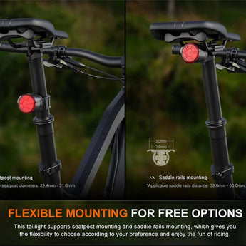 Fenix BC06R USB-C Rechargeable LED Bike Tail Light - 90 Lumens - Uses Built-in 560mAh Li-ion Battery Pack
