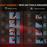 Fenix BC06R USB-C Rechargeable LED Bike Tail Light - 90 Lumens - Uses Built-in 560mAh Li-ion Battery Pack