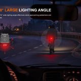 Fenix BC06R USB-C Rechargeable LED Bike Tail Light - 90 Lumens - Uses Built-in 560mAh Li-ion Battery Pack