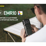 Nitecore EMR10 USB-C Rechargeable Portable Electronic Multi-Purpose Insect Repeller - Includes 2 x 21700