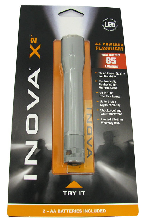 Inova X2 107 Lumen LED Flashlight with Titanium Body - 2xAA (Included)