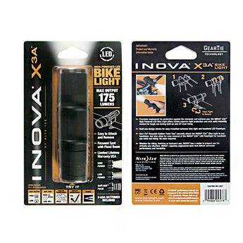 Inova X3A Bike Light - 175 Lumens - Includes 3 x AAA (X3ATMA-HB-LRGT)