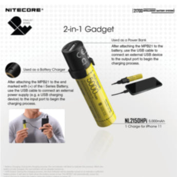 Nitecore MPB21 Magnetic Charger and Powerbank