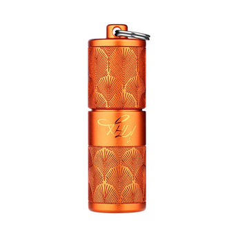 Olight iTHX Rechargeable LED Keychain Flashlight - 180 Lumens - Uses Built-in 130mAh Li-ion Battery Pack - Pumpkin Orange or Orange Feathers