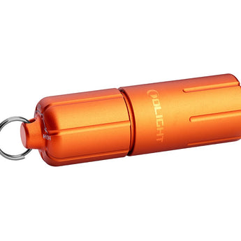 Olight iTHX Rechargeable LED Keychain Flashlight - 180 Lumens - Uses Built-in 130mAh Li-ion Battery Pack - Pumpkin Orange or Orange Feathers