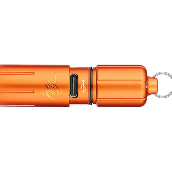 Olight iTHX Rechargeable LED Keychain Flashlight - 180 Lumens - Uses Built-in 130mAh Li-ion Battery Pack - Pumpkin Orange or Orange Feathers