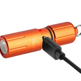 Olight iTHX Rechargeable LED Keychain Flashlight - 180 Lumens - Uses Built-in 130mAh Li-ion Battery Pack - Pumpkin Orange or Orange Feathers