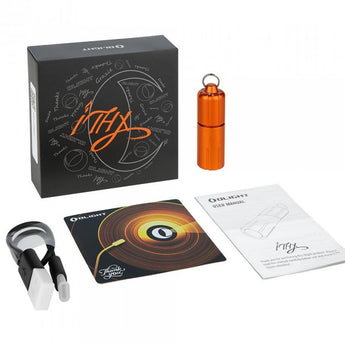 Olight iTHX Rechargeable LED Keychain Flashlight - 180 Lumens - Uses Built-in 130mAh Li-ion Battery Pack - Pumpkin Orange or Orange Feathers