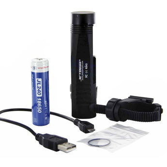 JETBeam BR10GT USB Rechargeable Flashlight w/ Bike Mount - CREE XM-L2 T6 LED - 960 Lumens - Includes 1 x 18650
