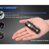 JETBeam E20R Rechargeable EDC LED Flashlight - SST40 N4 BC LED - 990 Lumens - Uses 1 x RCR123A (included) or 1 x CR123A