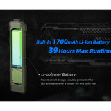 JETBeam E26 Kunai USB-C Rechargeable LED Flashlight - 3600 Lumens - Luminus SST40 - Uses Built-in 1700mAh Li-Poly Battery Pack - Military Grey, Military Green, or Orange