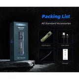 JETBeam E26 Kunai USB-C Rechargeable LED Flashlight - 3600 Lumens - Luminus SST40 - Uses Built-in 1700mAh Li-Poly Battery Pack - Military Grey, Military Green, or Orange