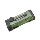 Jetbeam E28 USB-C Rechargeable LED Flashlight - 3300 Lumens - Spot, Flood, RGB Sidelight, UV, and Green Laser - Includes 2 x 3500mAh 18650 - Green or Gray