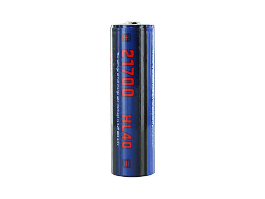 Jetbeam HL40 21700 4000mAh 3.6V Unprotected High-Drain Lithium Ion (Li-ion) Button Top Battery