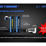 JETBeam IIIM Pro 2017 Version Tactical Flashlight - CREE XHP35 E2 LED - 1450 Lumens - Uses 1 x 18650 (Included) or 2 x CR123A